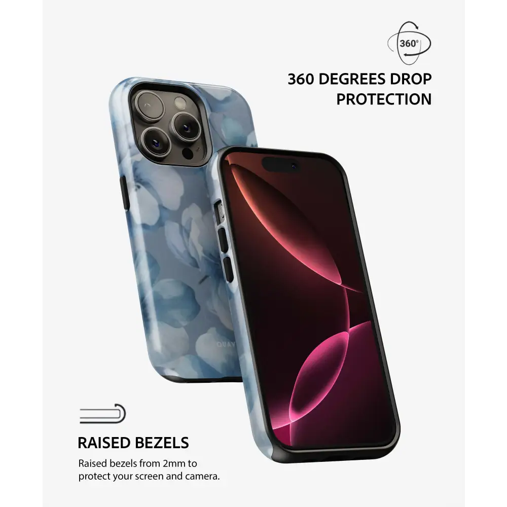 Floral Breeze Tough MagSafe phone case | QUAVVICASES