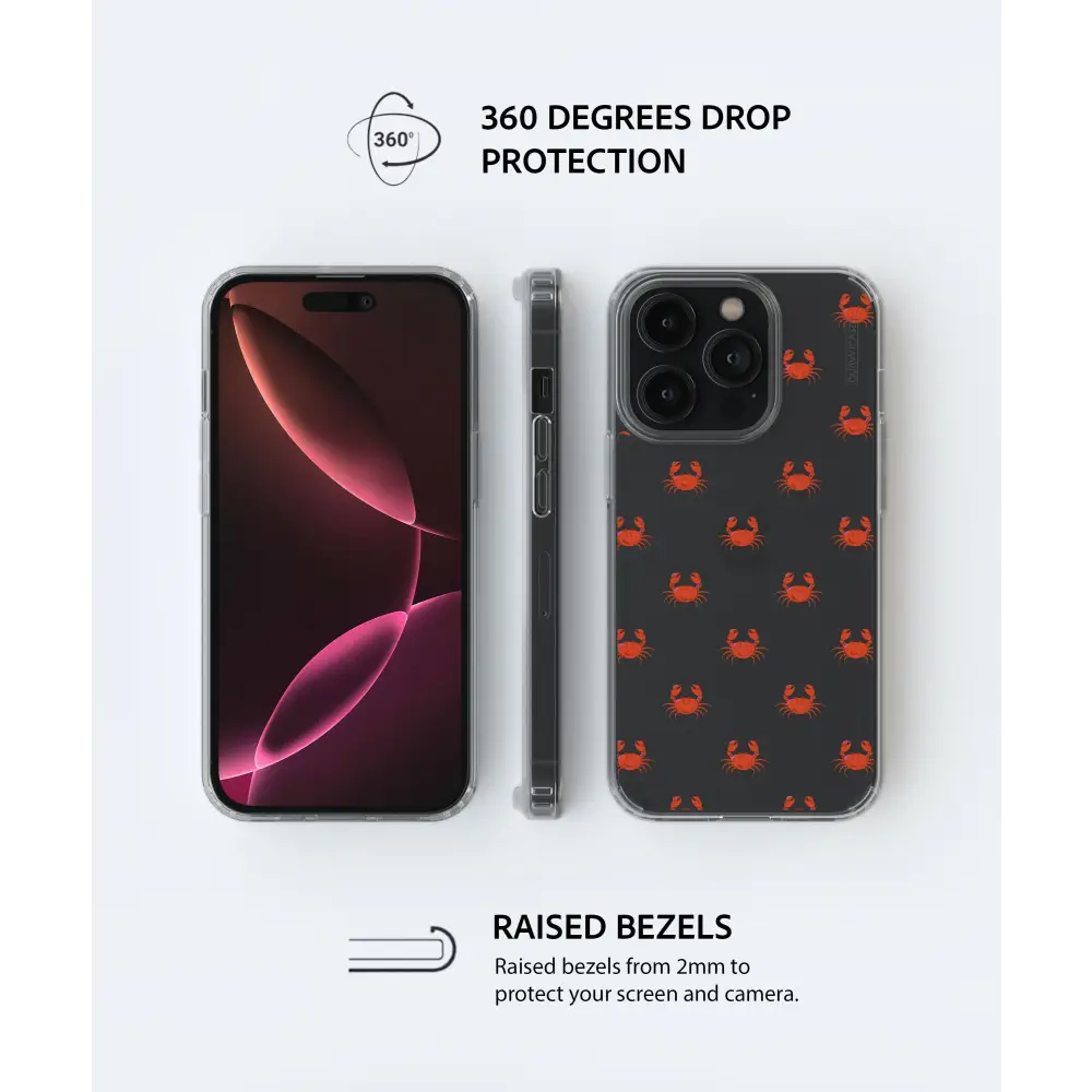KRABI SAMSUNG clear phone case black panel Tech Accessories