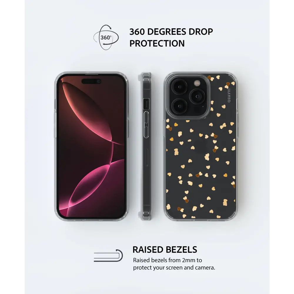 LOVELY SAMSUNG clear phone case black gold Tech Accessories