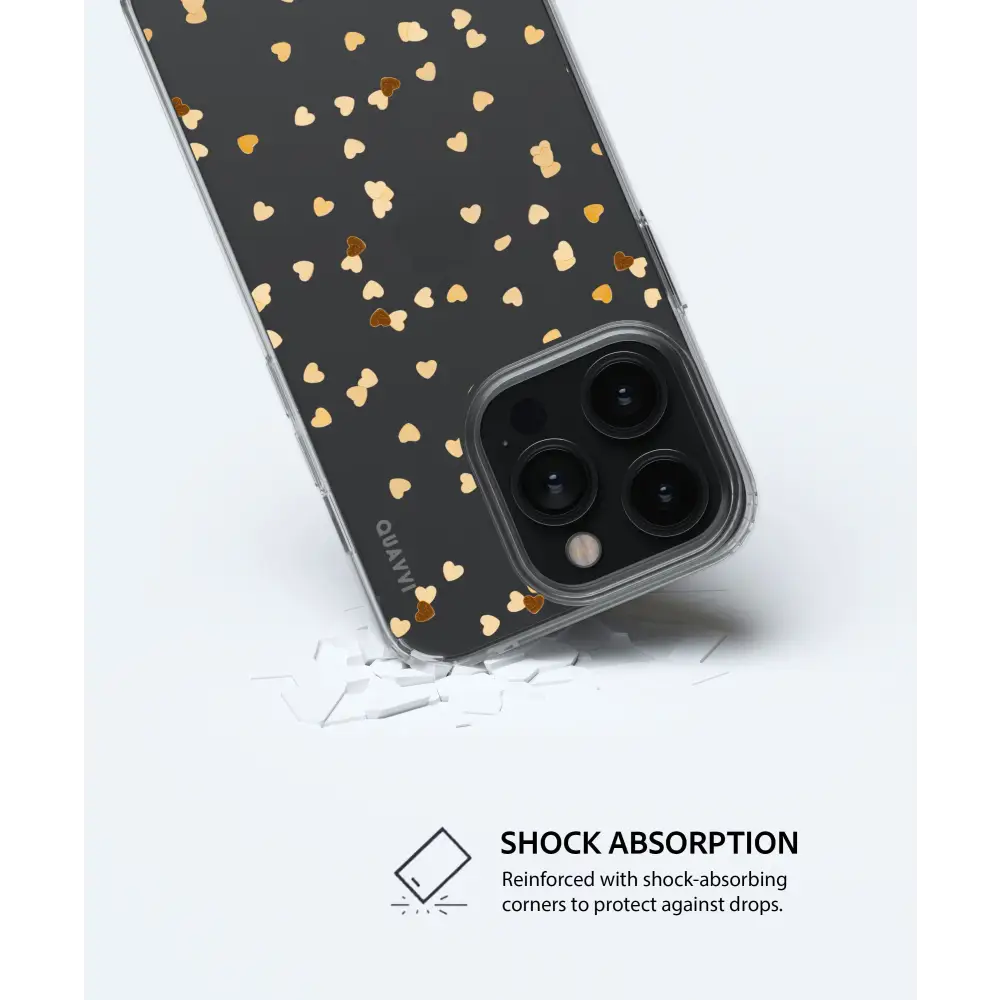 LOVELY clear phone case pattern gold Tech Accessories