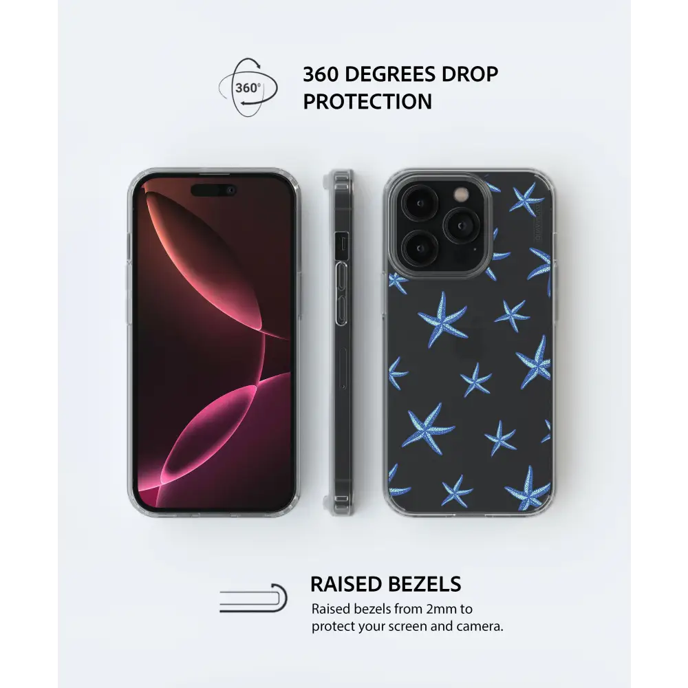 STELLA SAMSUNG clear phone case blue starfish Tech Accessories