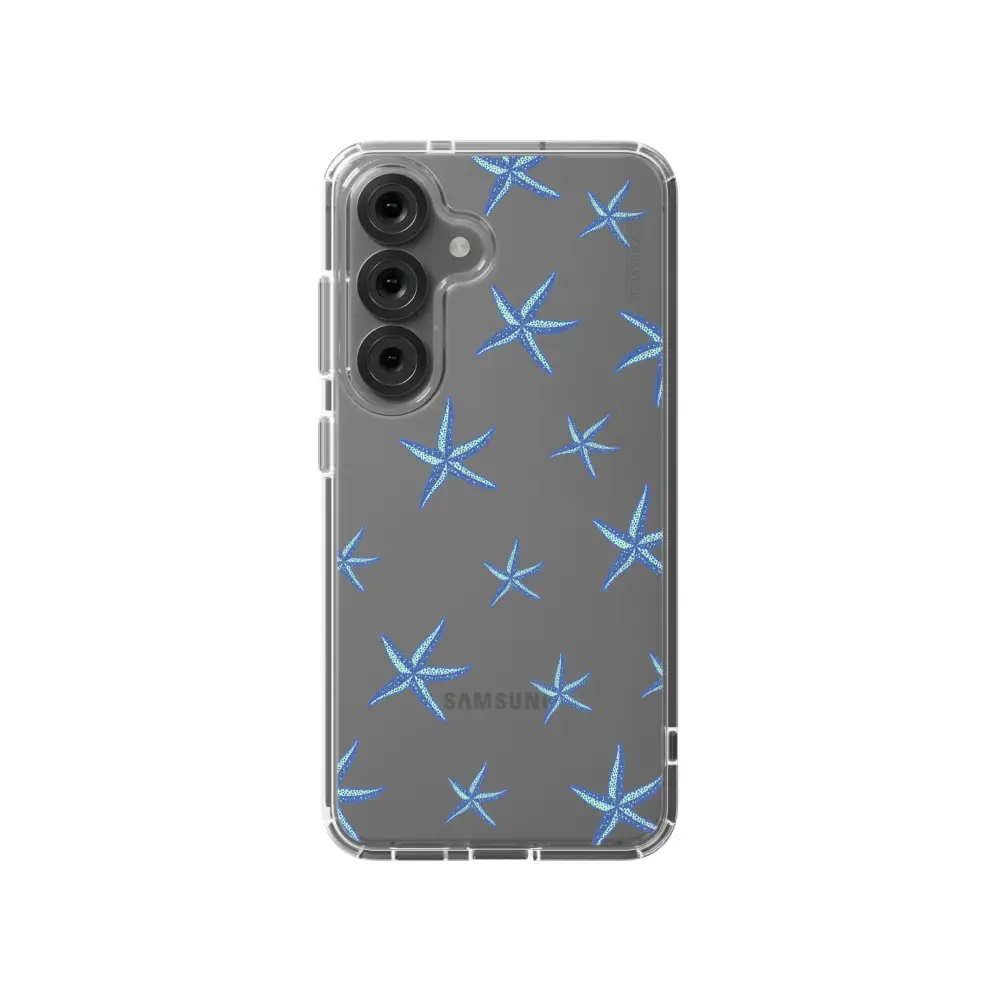 STELLA SAMSUNG clear smartphone case blue starfish Tech Accessories