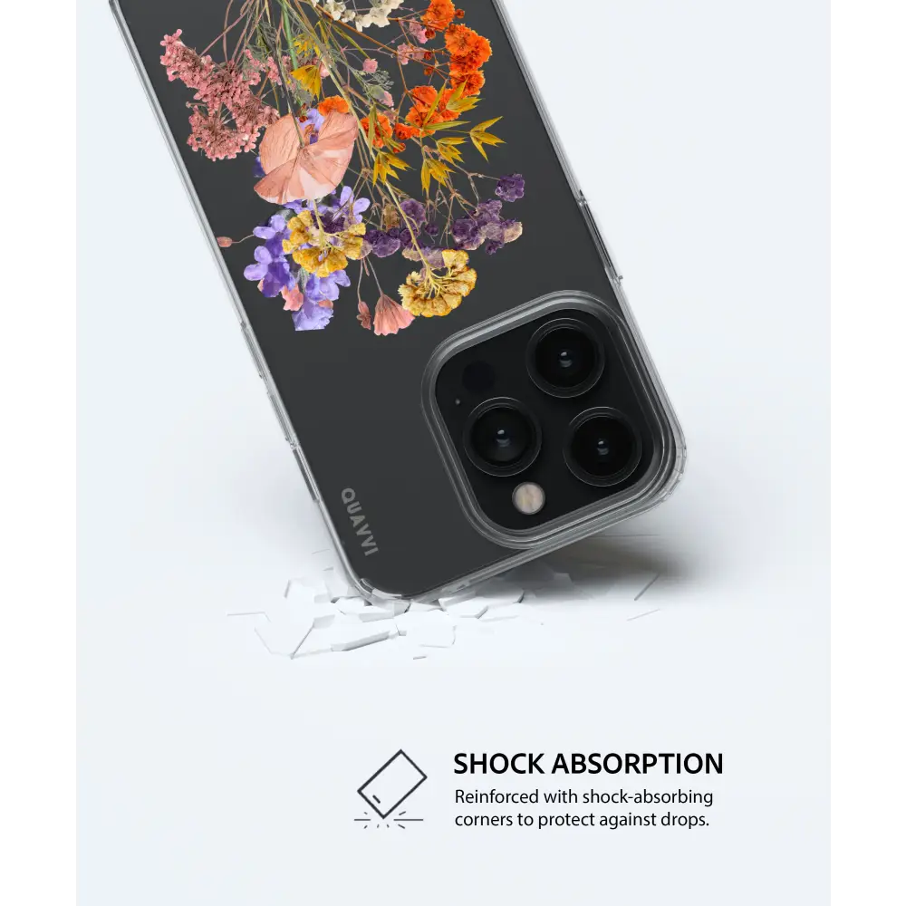 WILDFLOWER clear smartphone case pressed floral Tech Accessories