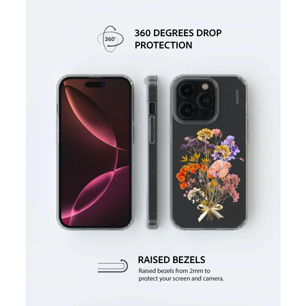 WILDFLOWER transparent smartphone case dried floral Tech Accessories