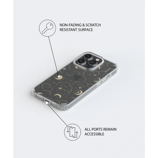 BEDTIME clear phone case dark grey Tech Accessories