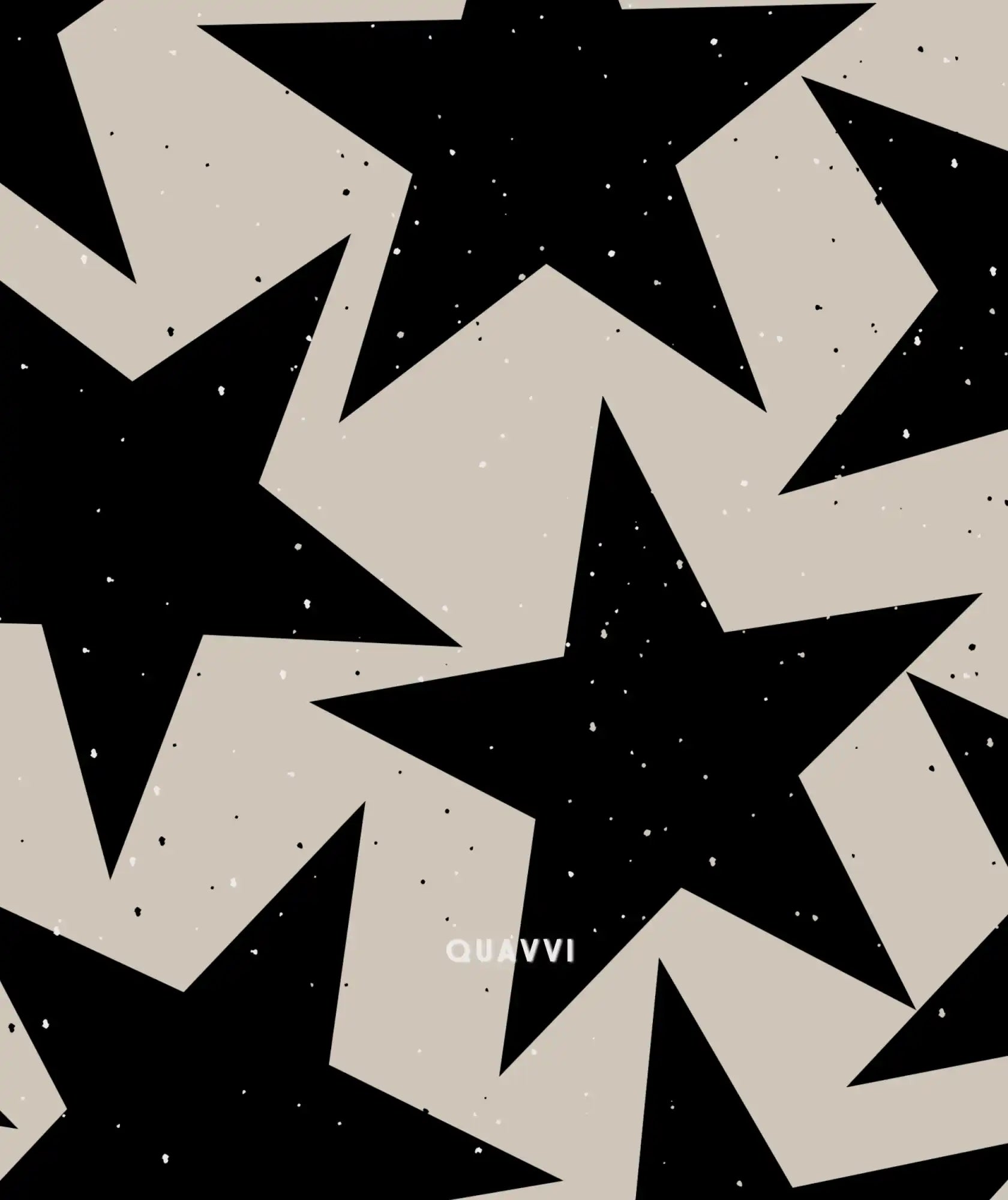 Black star pattern.
