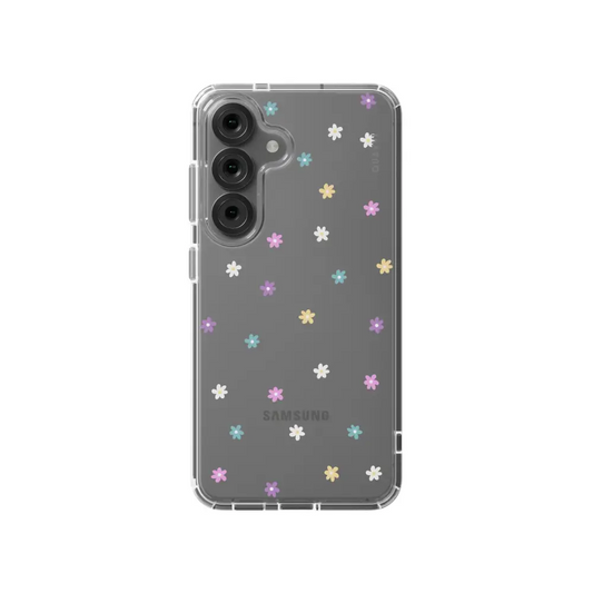 BOTANICA SAMSUNG clear phone case pastel floral Tech Accessories