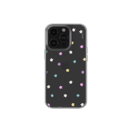 BOTANICA clear phone case black scattered Tech Accessories