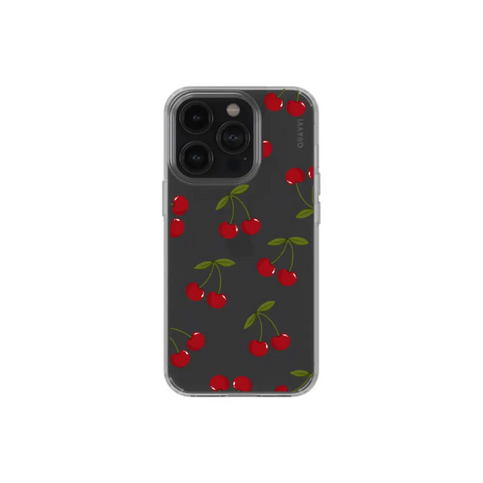CHERRY CRUSH MAGSAFE clear smartphone case red cherry Tech Accessories