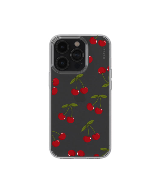 Cherry Crush - Shockproof clear phone case | QUAVVICASES