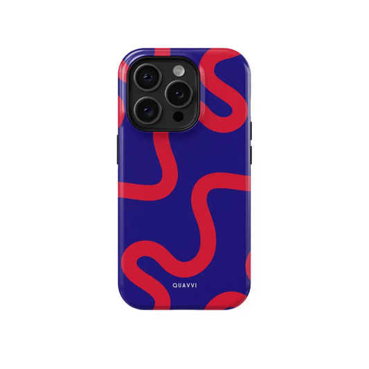 Crimson Coil Shockproof Tough phone case | QUAVVICASES