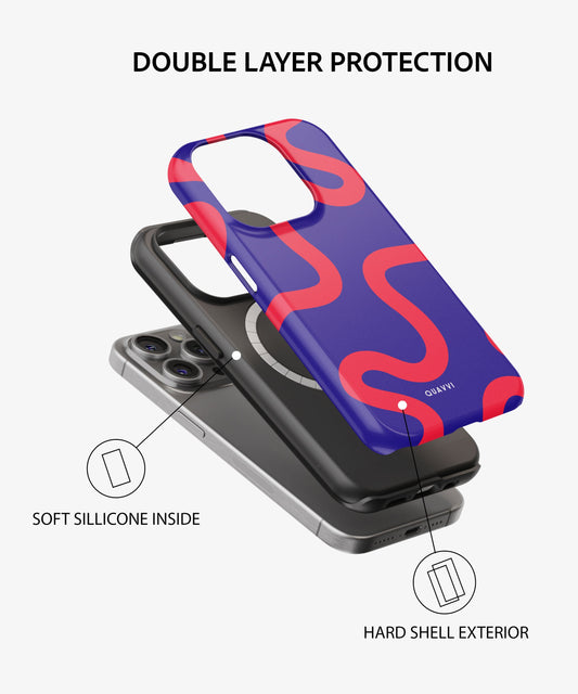 Crimson Coil - Shockproof Tough phone case | QUAVVICASES