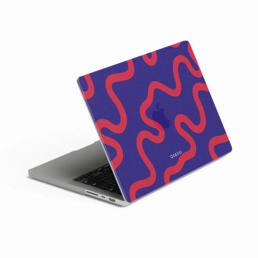 Crimson Coil Full Coverage Apple Macbook Hard Cover | QUAVVICASES