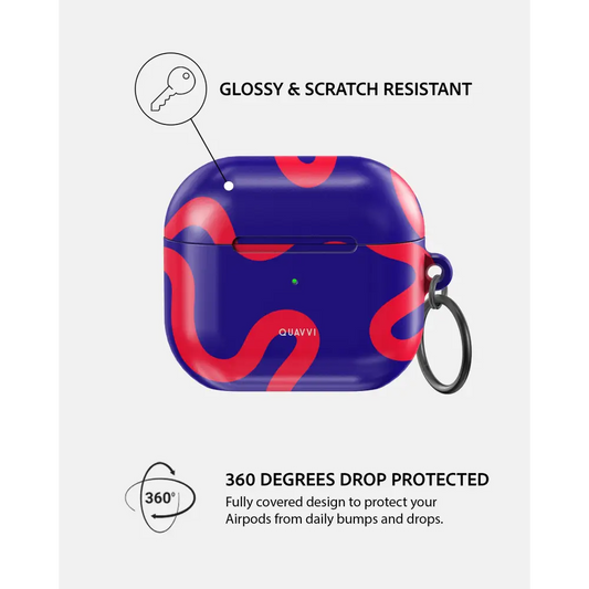 Crimson Coil Durable Protection for Apple All Airpods | QUAVVICASES