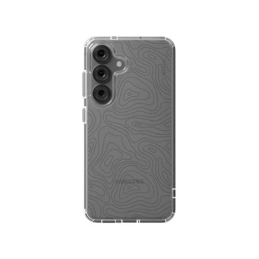 DIGITAL MAZE SAMSUNG clear smartphone case topographic map Tech Accessories
