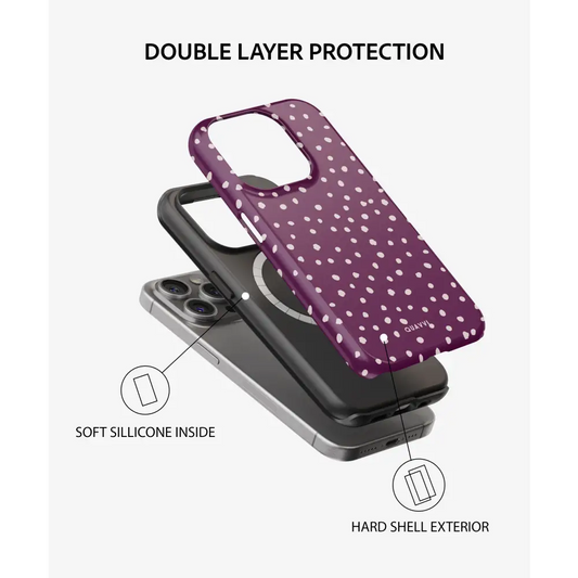 Dotty Shockproof Tough phone case | QUAVVICASES