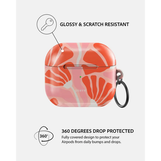 Flower Frenzy Durable Protection for Apple All Airpods | QUAVVICASES