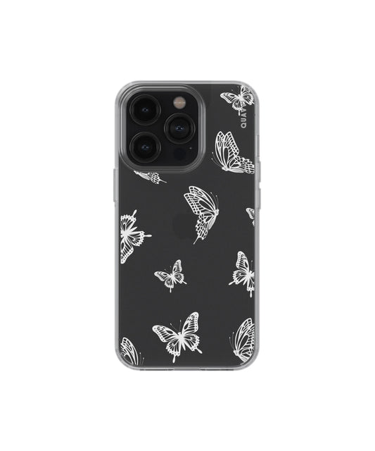 Flutter Away - Shockproof clear phone case | QUAVVICASES