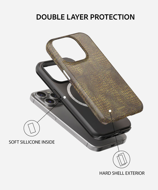 Gator’s Green - Shockproof Tough Phone case | QUAVVICASES