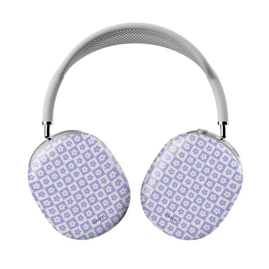 GRANNY’S PARLOR AIRPODS MAX light purple white floral patterned Tech Accessories