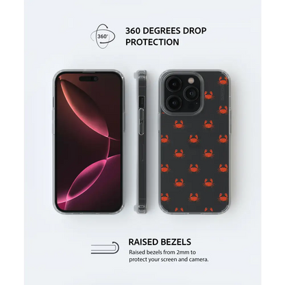 KRABI SAMSUNG clear phone case black panel Tech Accessories