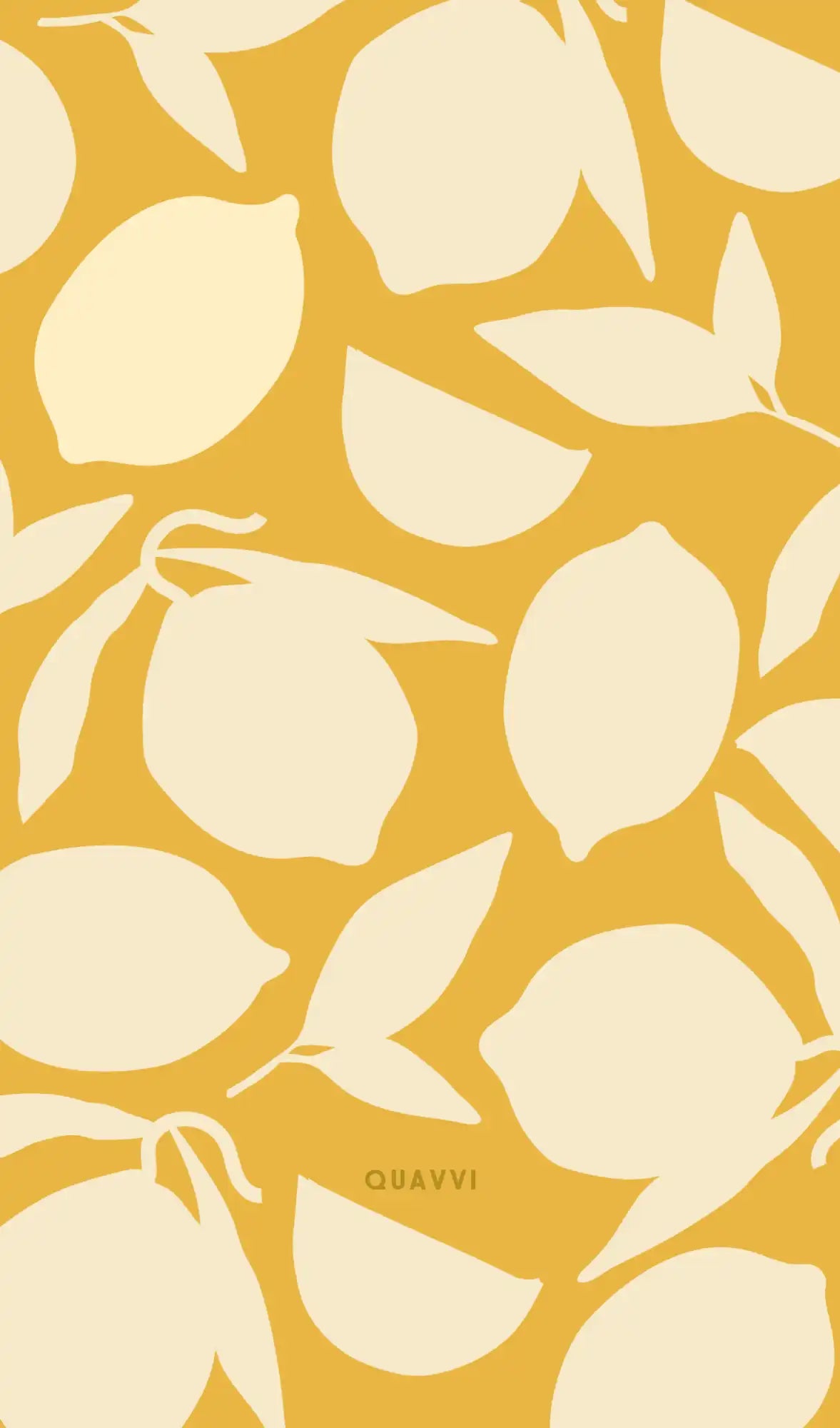 Lemon and leaf pattern.