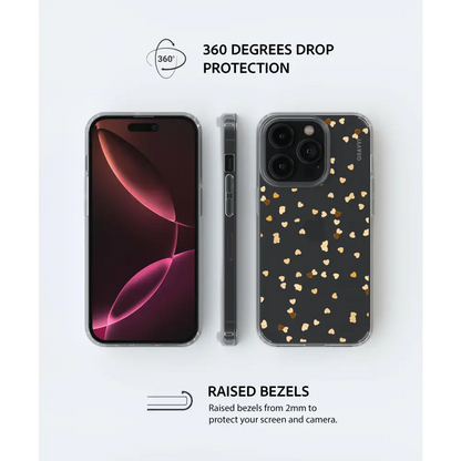 LOVELY SAMSUNG clear phone case black gold Tech Accessories