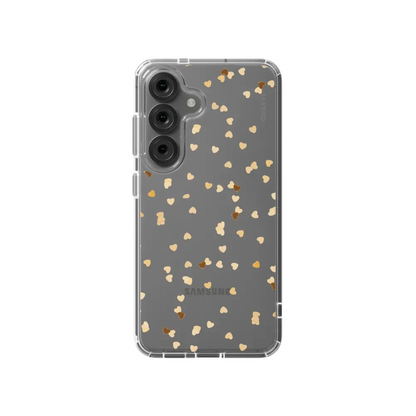 LOVELY SAMSUNG clear smartphone case scattered gold Tech Accessories