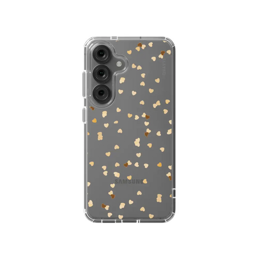 LOVELY SAMSUNG clear smartphone case scattered gold Tech Accessories