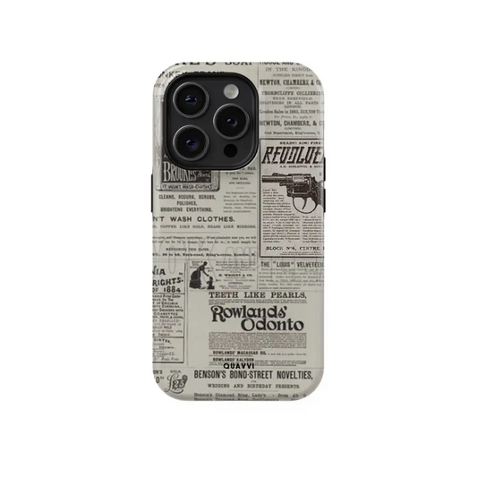 Paper Trails Shockproof Tough phone case | QUAVVICASES