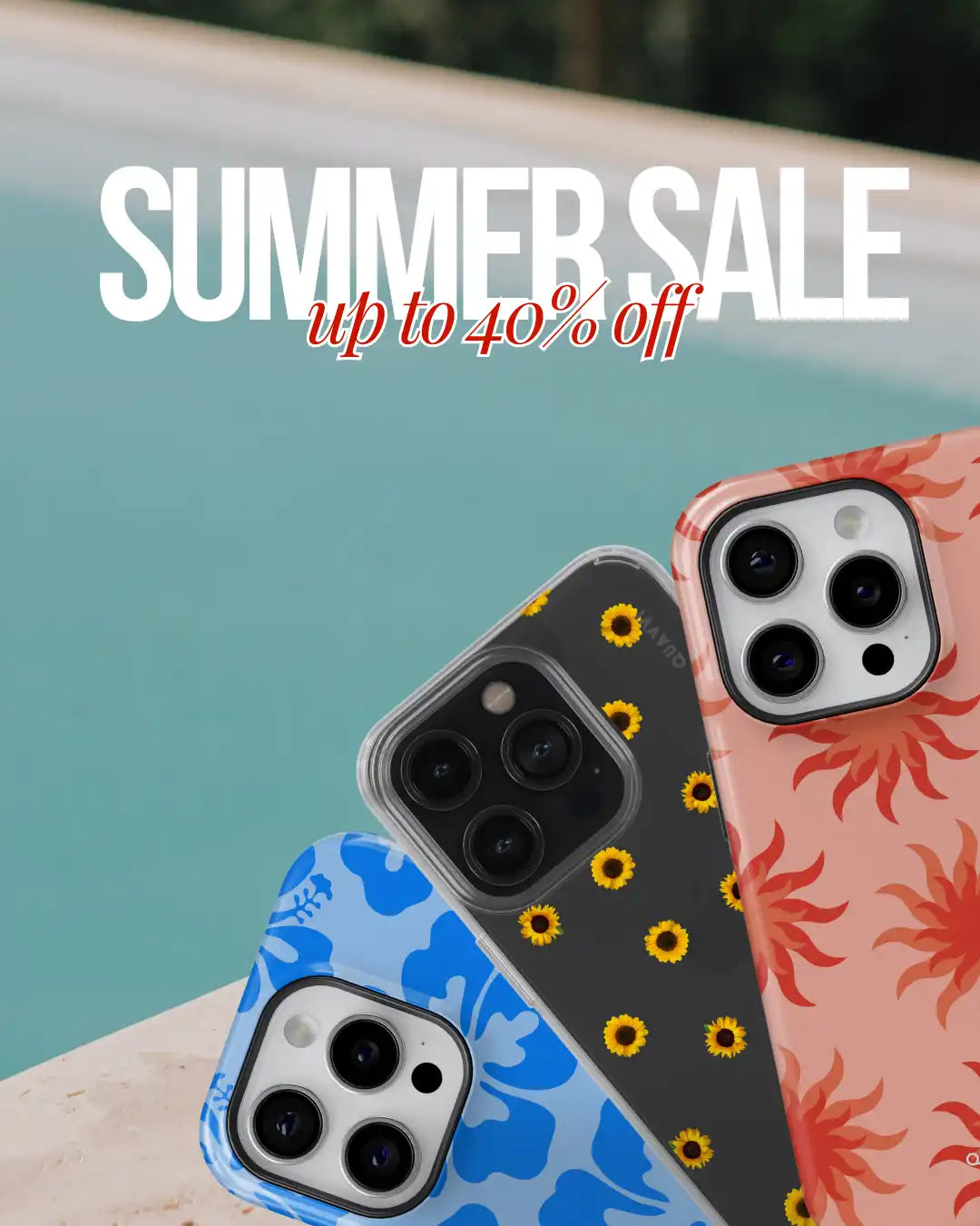 Patterned phone cases.