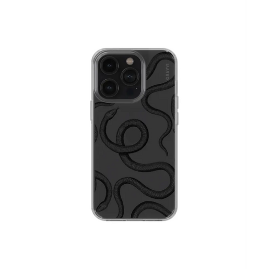 POISON TRAIL black smartphone case coiled snake Tech Accessories