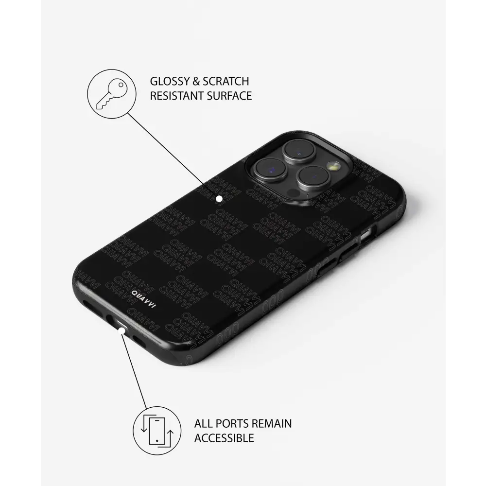 Quavvi Black Tough MagSafe phone case | QUAVVICASES