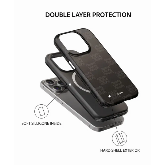 Quavvi Black Shockproof Tough Phone case | QUAVVICASES