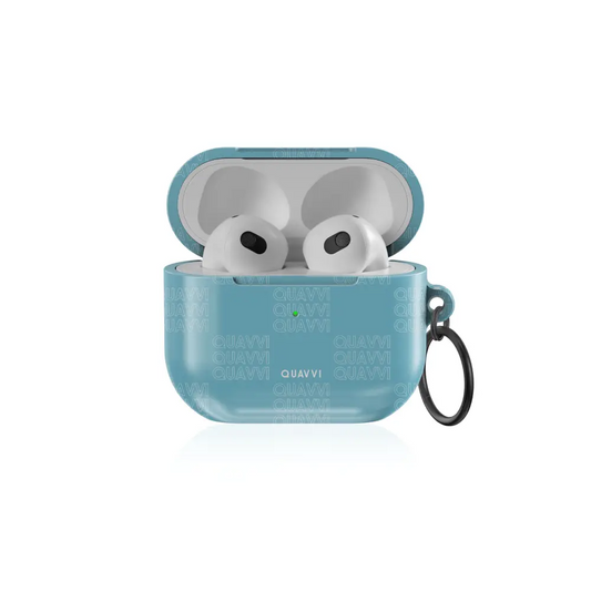 Quavvi Ice Blue Durable Protection for Apple All Airpods | QUAVVICASES