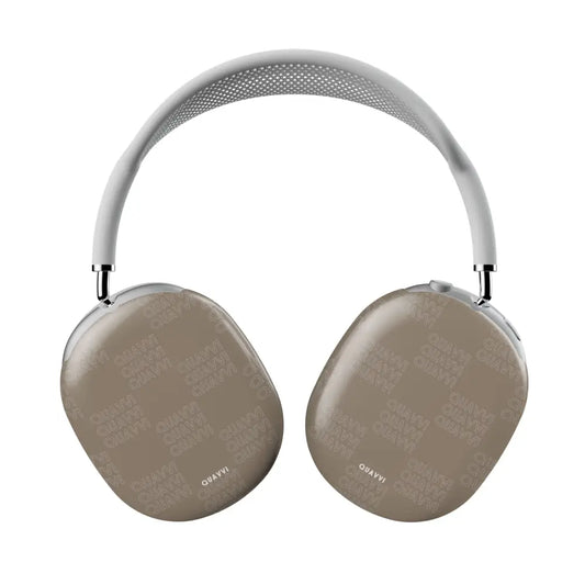 QUAVVI LATTE AIRPODS MAX taupe over ear wireless headphones mesh Tech Accessories