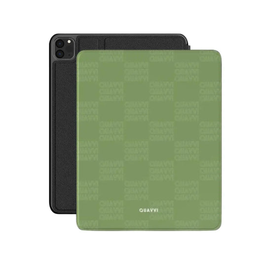 Quavvi Olive Premium Vegan Leather Appple iPad case | QUAVVICASES