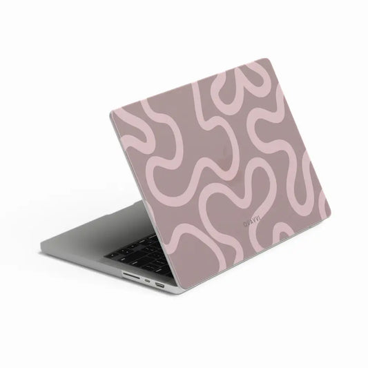 Rosy Twist Full Coverage Apple Macbook Hard Cover | QUAVVICASES