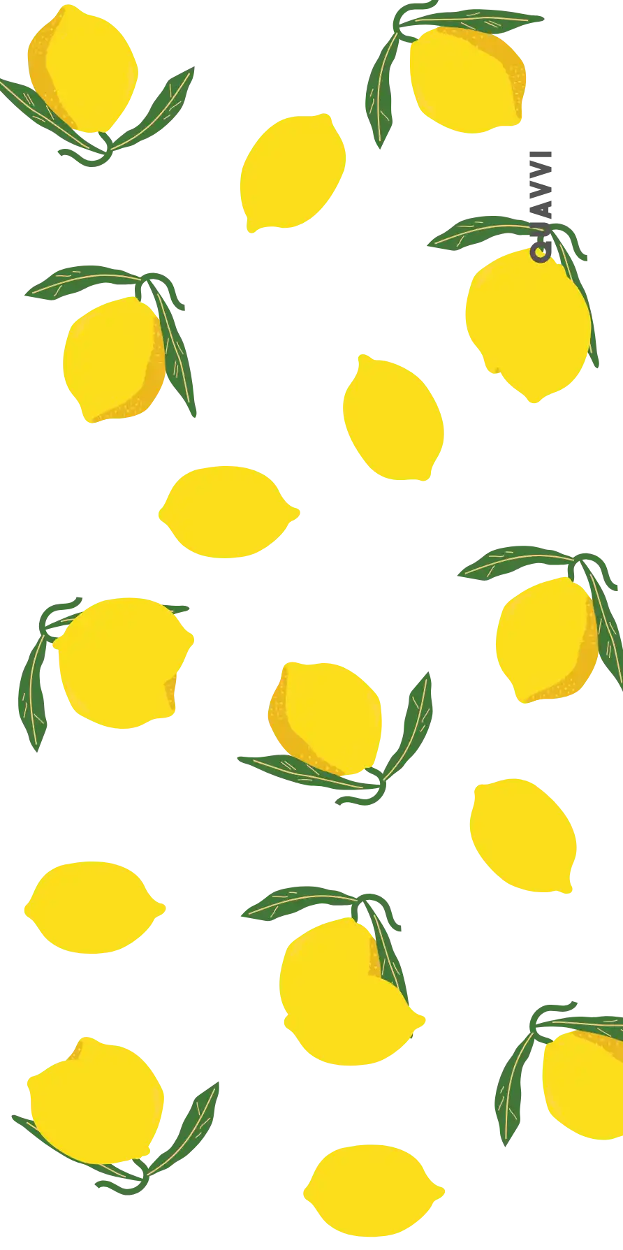 Scattered yellow lemons.