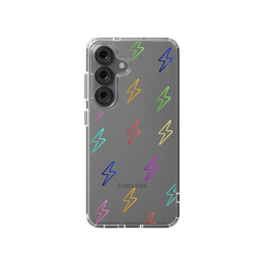 SHOCKWAVE SAMSUNG transparent smartphone case pattern colorful Tech Accessories