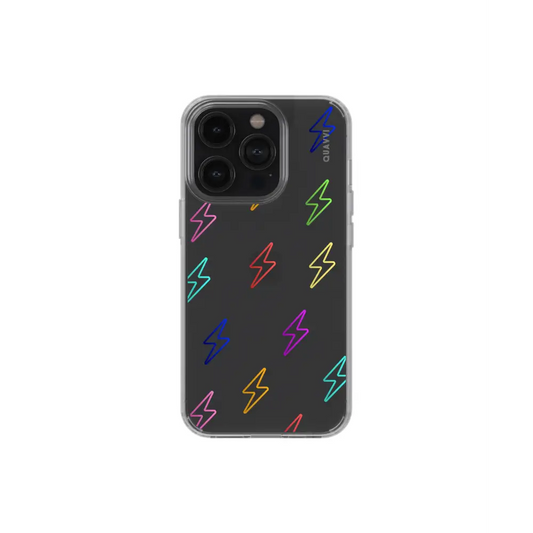 SHOCKWAVE clear phone case iridescent bolt Tech Accessories