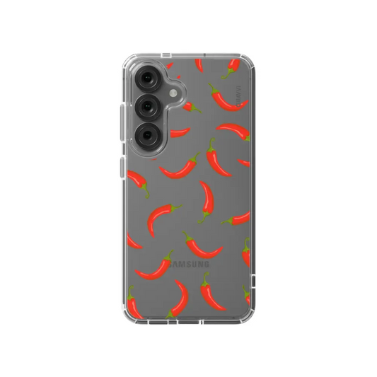 SPICE IT UP SAMSUNG clear phone case red chili Tech Accessories