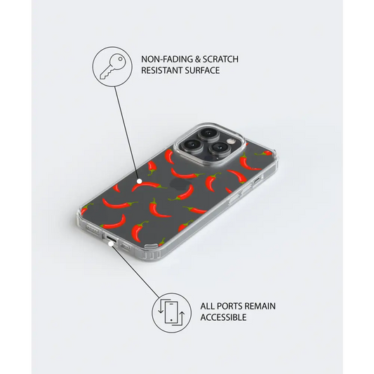 SPICE IT UP clear phone case red chili Tech Accessories