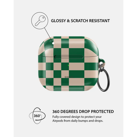 Square Court Durable Protection for Apple All Airpods | QUAVVICASES