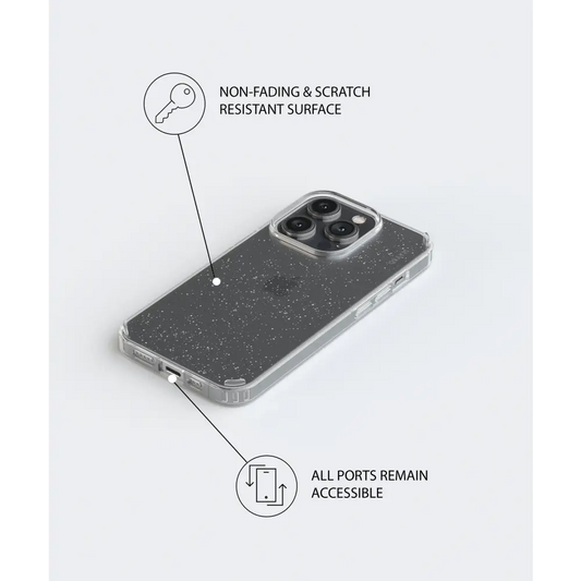 STARDUST SAMSUNG clear glittery smartphone case cutouts Tech Accessories