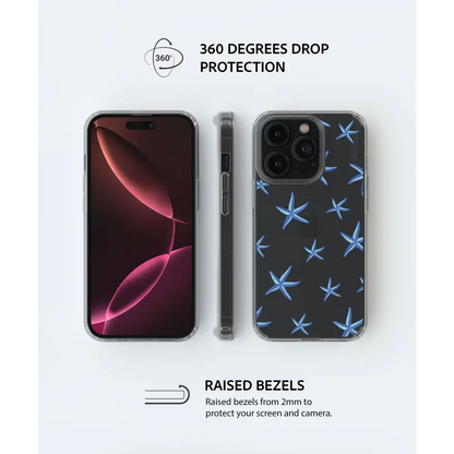 STELLA SAMSUNG clear phone case blue starfish Tech Accessories