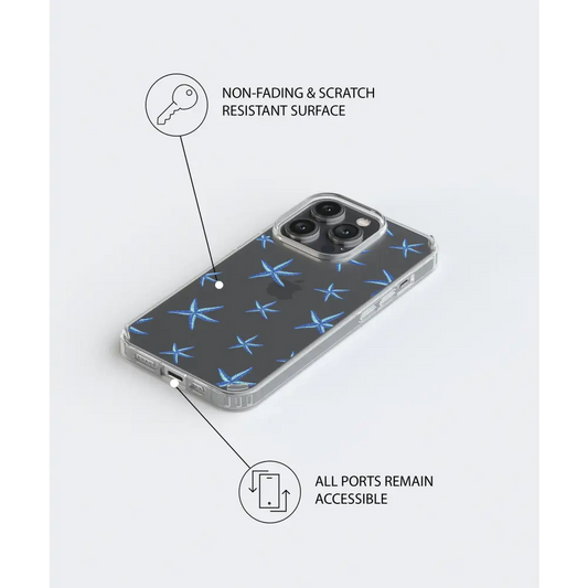 STELLA SAMSUNG clear phone case blue starfish Tech Accessories