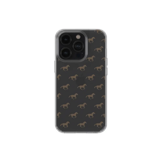 STORM RIDER black iphone case brown horse Tech Accessories