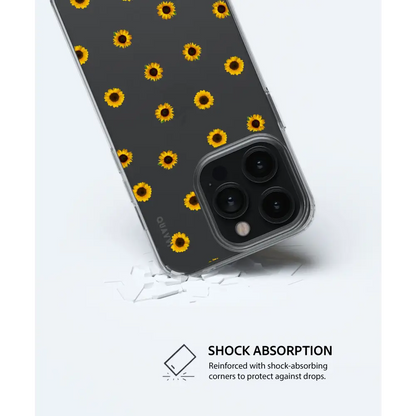 SUN KISSED MAGSAFE clear smartphone case scattered sunflower Tech Accessories