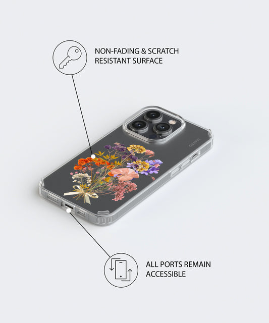 Wildflower - Shockproof clear phone case | QUAVVICASES